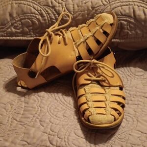 Blowfish Faux Leather And Canvas Shoes